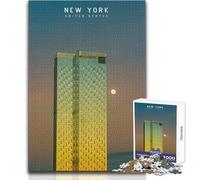 Puzzle de 1000 pièces pour Adolescents, Jigsaw New York Toy, Jeu intellectuel mais Aussi Amusant et Artistique, Cadeau de 50x75cm