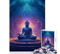 Puzzle de 1000 pièces pour Adolescents Jouet Bouddha décoration Murale Cadeau d'anniversaire Jeu Relaxant pour entraîner Son Cerveau et sa dextérité Dimensions 38x52cm