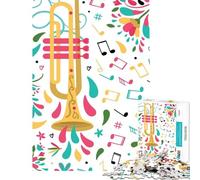 Puzzle de 1000 pièces pour Adolescents Joueur de Trompette Orchestre Jouet Jeu éducatif Jeu Impossible défi Difficile Cadeau d'anniversaire (Taille 50x75cm)