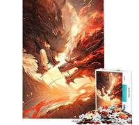 Puzzle de 1000 pièces pour Adolescents Jumeaux Anime Dragons Puzzle pour Adultes Jeux Amusants Cadeaux pour Femmes Jeu Stimulant (Taille 38x52cm)