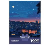 Puzzle De 1000 Pièces pour Adolescents Kigali Rwanda Cityscape at Night Puzzle Jeu Manuel Difficile Difficile Cadeaux pour Les Amis Et La Famille 38x26cm/1000pcs