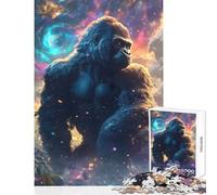 Puzzle de 1000 pièces pour Adolescents King Kong dans la Galaxie Cosmique Jeu Anti-Stress Cadeau d'anniversaire Jeu éducatif Chaque pièce est Unique Dimensions 38x52cm