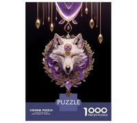 Puzzle De 1000 Pièces pour Adolescents Kintsugi Art Wolf Puzzle Jeu Manuel Difficile Difficile Cadeaux pour Les Amis Et La Famille 52x38cm/1000pcs