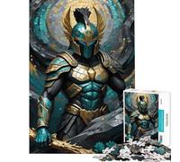 Puzzle de 1000 pièces pour Adolescents Kintsugi Paladin Guerrier Jeux relaxants Jouets addictifs pour cultiver la Patience Œuvre d'art Cadeau Décoration Murale (Taille 38x26cm)