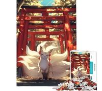Puzzle de 1000 pièces pour Adolescents Kitsune Portail Mystique pour Jeu éducatif Jouet œuvre d'art Cadeau découpe de précision (Taille 38x52cm)