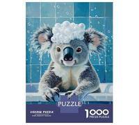 Puzzle De 1000 Pièces pour Adolescents Koala Bath Time Fun Puzzles pour Adultes Jeux Relaxants, Amusants Et Humoristiques, Idéal comme Cadeau 70x50cm/1000pcs