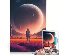Puzzle de 1000 pièces pour Adolescents La beauté de l'inconnu Jeux de Famille améliore la mémoire avec Poster et fiche de Questions-réponses Assortis 38x52cm