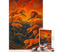 Puzzle de 1000 pièces pour Adolescents La Chasse aux Ombres Jeu de décoration Cadeau d'anniversaire ou Jeu éducatif pour renforcer Les Liens Entre Couples Dimensions 38x52cm