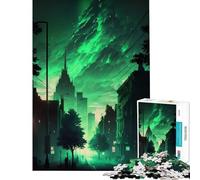 Puzzle de 1000 pièces pour Adolescents La Cité d'Aurora Jeu de réflexion éducatif Cadeau d'anniversaire idéal pour Les Couples (Dimensions 38x52cm)