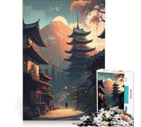 Puzzle de 1000 pièces pour Adolescents La Cité du Soleil Levant, décoration Murale, Passe-Temps idéal Pendant Les Vacances à la Maison, renforce Les Liens Amoureux 38x26cm