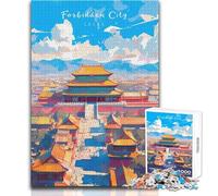 Puzzle de 1000 pièces pour Adolescents - La Cité Interdite Un aperçu - Jeu éducatif Familial - Cadeau d'anniversaire - Œuvre d'art - Dimensions 38x26cm