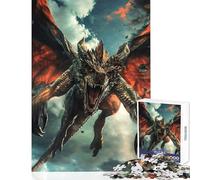 Puzzle de 1000 pièces pour Adolescents La Colère du Dragon Jeu de Construction à Faire soi-même Idée Cadeau et Jeu Familial Renforce l'amour au Sein du Couple Dimensions 50x75cm