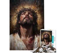 Puzzle de 1000 pièces pour Adolescents La Couronne d'épines du Christ Un défi intellectuel captivant Un Jeu Familial Une œuvre d'art Une idée Cadeau (38x26cm)