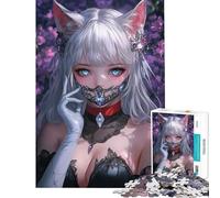 Puzzle de 1000 pièces pour Adolescents La Dame Renarde Enchantée Jeu de réflexion Cadeau d'anniversaire Unique Cadeaux d'anniversaire et de Noël (Taille 50x75cm)