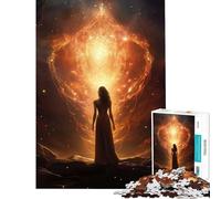 Puzzle de 1000 pièces pour Adolescents La déesse Devant Moi Activités Amusantes à la Maison Jeu Anti-Stress Pratique Convient aux 14 Ans et Plus (38x52cm)