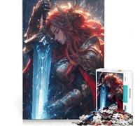 Puzzle de 1000 pièces pour Adolescents La Demoiselle à l'épée décoration Murale Passe-Temps idéal Pendant Les Vacances à la Maison renforce Les Liens Amoureux 38x52cm