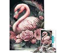 Puzzle de 1000 pièces pour Adolescents La Fable du Flamant Rose Un Puzzle Difficile et Stimulant Une véritable œuvre d'art Jeu Amusant adapté aux Personnes de 14 Ans et Plus 38x26cm
