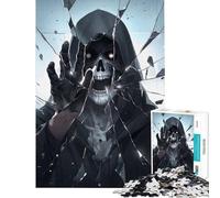 Puzzle de 1000 pièces pour Adolescents La Faucheuse et Le Miroir Brisé Jeu de Manipulation pour Adultes Anti-Stress Cadeau d'anniversaire Original (Dimensions 50x75cm)