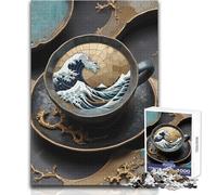 Puzzle de 1000 pièces pour Adolescents, La Grande Vague, Art Kintsugi, Beau Design, Jeu, Cadeau d'anniversaire, œuvre d'art, Dimensions:50x75cm