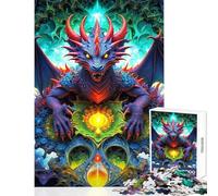 Puzzle de 1000 pièces pour Adolescents La Quête du Dragon Jeu de réflexion et de Vitesse Jouet Anti-Stress Cadeau de Noël ou d'anniversaire (38x52cm)
