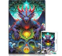 Puzzle de 1000 pièces pour Adolescents - La Quête du Dragon - Jeu de société Stimulant - Décoration Murale - Cadeau d'anniversaire - Dimensions : 50x75cm