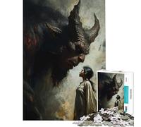 Puzzle de 1000 pièces pour Adolescents La Rencontre des djinns Jeu Stimulant et éducatif Une œuvre d'art (Dimensions 38x26cm)