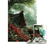 Puzzle de 1000 pièces pour Adolescents La Sorcière Écarlate Puzzle de 1000 pièces décoration pour la Maison Jouet Amusant pour Toute la Famille Cadeau Unique d'anniversaire et de Noël (38x26cm)