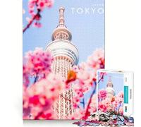 Puzzle de 1000 pièces pour Adolescents La Tour de Tokyo, Un Jeu Stimulant et Amusant pour développer Son Esprit et Passer Un Bon Moment, idéal pour Noël et décorer sa Maison (38x26cm)