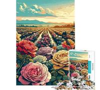 Puzzle de 1000 pièces pour Adolescents La Vallée des Roses de Bulgarie Un Casse-tête Difficile et Stimulant à résoudre (Taille 50x75cm)