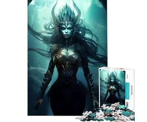 Puzzle de 1000 pièces pour Adolescents La Vierge des Abysses Jeu Amusant et Stimulant Cadeau d'anniversaire pour Toute la Famille (38x26cm)