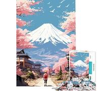 Puzzle de 1000 pièces pour Adolescents La Vision du Mont Fuji Jeu de Puzzle de 1000 pièces à Monter soi-même pour Toute la Famille Jeu Amusant et Stimulant (50x75cm)