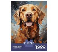 Puzzle De 1000 Pièces pour Adolescents Labrador Digital Art Puzzles pour Adultes, Jeu Familial Difficile, Défi Idéal comme Cadeau 70x50cm/1000pcs