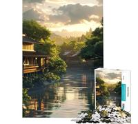 Puzzle de 1000 pièces pour Adolescents Lac Suzimiya pour Un Anniversaire ou Noël Jeu de Manipulation Difficile et Complexe à partir de 14 Ans (38x52cm)