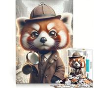 Puzzle de 1000 pièces pour Adolescents, l'affaire du Panda détective, Jeu éducatif, décoration Murale, Cadeau Original pour Un Anniversaire ou Noël 50x75cm