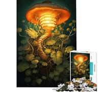 Puzzle de 1000 pièces pour Adolescents Lampe Squelette Champignon Jouet éducatif et Amusant pour Toute la Famille Idée Cadeau (Dimensions 75x50cm)
