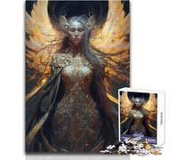 Puzzle de 1000 pièces pour Adolescents « L'Ange des Ténèbres », Jeu intellectuel pour Toute la Famille, Cadeau d'anniversaire, Dimensions : 50x75cm