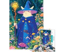 Puzzle de 1000 pièces pour Adolescents Lapin Magicien dans la forêt pour Un Anniversaire ou Noël Jeu de Manipulation Difficile et Stimulant à partir de 14 Ans (38x26cm)