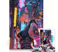 Puzzle de 1000 pièces pour Adolescents L'Ascension du Démon Néon Jouet Anti-Stress Difficile et Stimulant Cadeau de Noël ou d'anniversaire 50x75cm