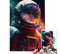 Puzzle de 1000 pièces pour Adolescents L'astronaute contemple Le Monde Jeu de réflexion Stimulant et Amusant Idéal comme Cadeau ou Jouet (75x50cm)