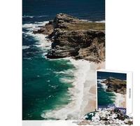 Puzzle de 1000 pièces pour Adolescents Le Cap de Bonne-Espérance Jeu éducatif Cadeau de Père Noël Secret Niveau de difficulté Difficile (50x75cm)