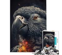 Puzzle de 1000 pièces pour Adolescents Le Cerveau Gris du Gabon défi intellectuel Jouet addictif Jeu Relaxant pour Toute la Famille Cadeau Artistique (38x26cm)