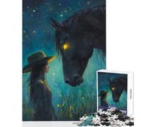 Puzzle de 1000 pièces pour Adolescents Le Cheval Qui murmure Jeu à Monter soi-même idéal comme Cadeau éducatif et Relaxant Dimensions 38x52cm