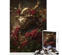 Puzzle de 1000 pièces pour Adolescents Le Chevalier du Poisson d'or, Jeu éducatif, Cadeau d'anniversaire, Divertissement Anti-Stress (38x52cm)