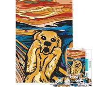 Puzzle de 1000 pièces pour Adolescents Le Chien Qui hurle - Activités Amusantes à la Maison - Apprentissage éducatif - Jouet éducatif pour Les 14 Ans et Plus (50x75cm)
