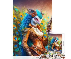 Puzzle de 1000 pièces pour Adolescents Le Chroniqueur du Paon Jeu de réflexion Stimulant Jeu Anti-Stress pour Un Anniversaire ou Noël (38x26cm)