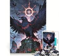 Puzzle de 1000 pièces pour Adolescents Le Corbeau Cramoisi de l'Apocalypse, Jeu éducatif, Amusant et Humoristique, Cadeau d'anniversaire Unique 38x26cm