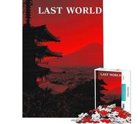 Puzzle de 1000 pièces pour Adolescents Le Dernier Monde ︰ Pagode Japonaise et Montagne - Jeu éducatif et intellectuel pour Un Anniversaire (Dimensions 38x52cm)