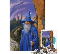 Puzzle de 1000 pièces pour Adolescents Le Magicien Bleu Jeu de Puzzle Manuel Difficile idéal pour stimuler Le Cerveau (38x52cm)