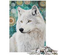 Puzzle de 1000 pièces pour Adolescents Le Murmure du Loup Blanc Découpe de précision Idéal pour Partager Un Moment Complice en Famille Cadeau de Noël ou d'anniversaire (38x26cm/1000 pièces)