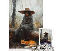 Puzzle de 1000 pièces pour Adolescents Le murmure du Renard Un Jeu de Construction Amusant et idéal pour s'amuser à la Maison Dimensions 38x26 cm